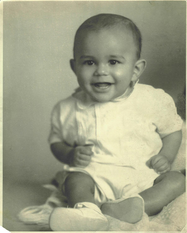 Warren as a baby.