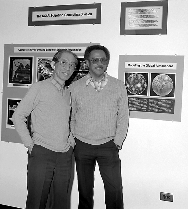 Warren with longtime scientific colleague, Akira Kasahara, circa 1984-1985.