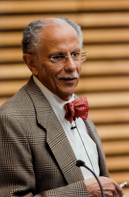 Warren giving a Martin Luther King celebration lecture at the University of Michigan, Spring 2008.