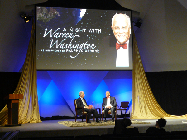 A night with Warren Washington stage shot
