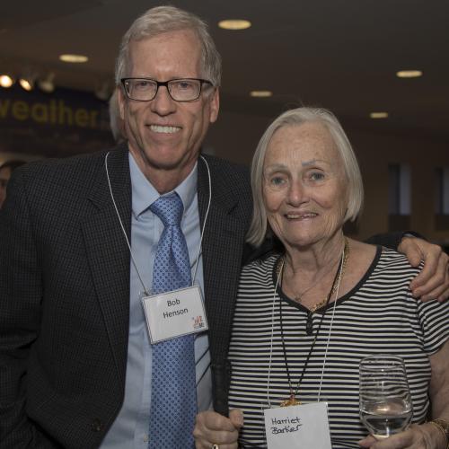 Bob Henson and Harriet Barker.