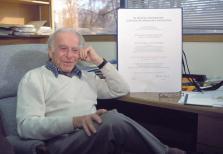 Dr. Kuettner in his office at NCAR